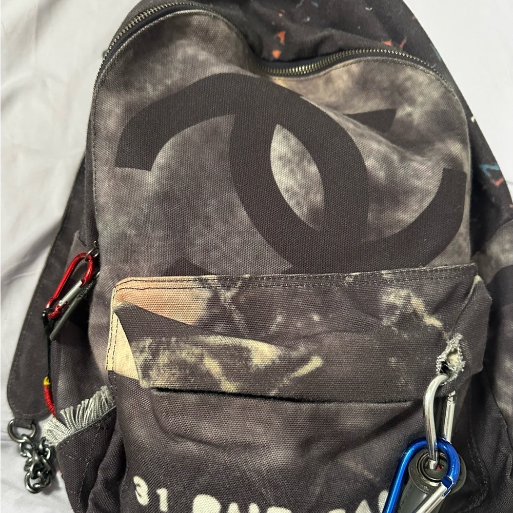 Used Chanel grafitti Backpack